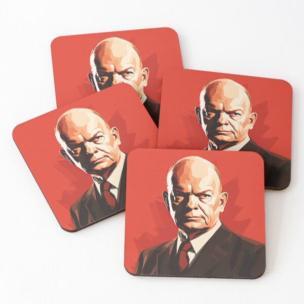 Item preview, Dwight D. Eisenhower | Red minimalism designed and sold by ComicsFactory.