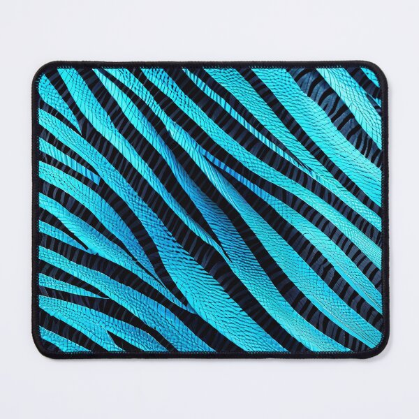 Item preview, Abstract Blue Zebra Skin Pattern designed and sold by TheArtOfPat.