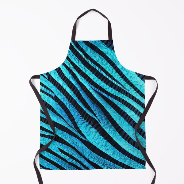Aperçu de l'œuvre Abstract Blue Zebra Skin Pattern créée et vendue par TheArtOfPat.