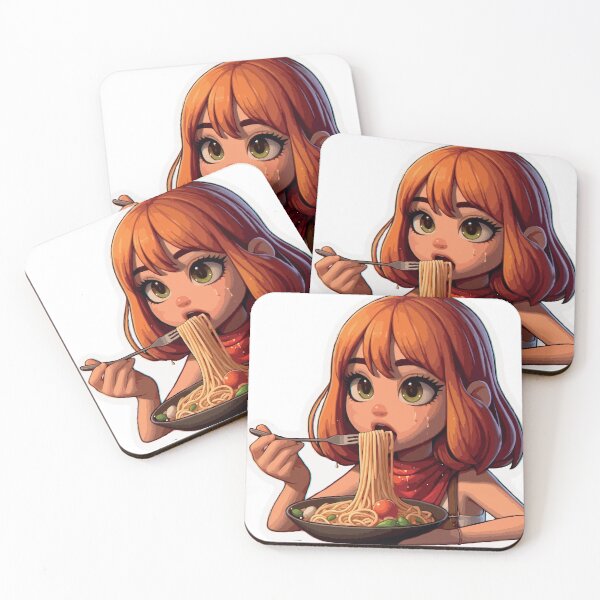 Item preview, Girl Eating Pasta designed and sold by TshirtTalkYou.