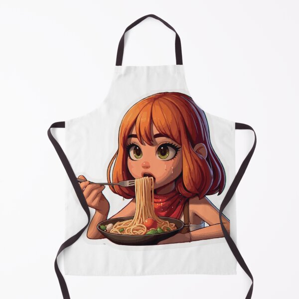 Item preview, Girl Eating Pasta designed and sold by TshirtTalkYou.