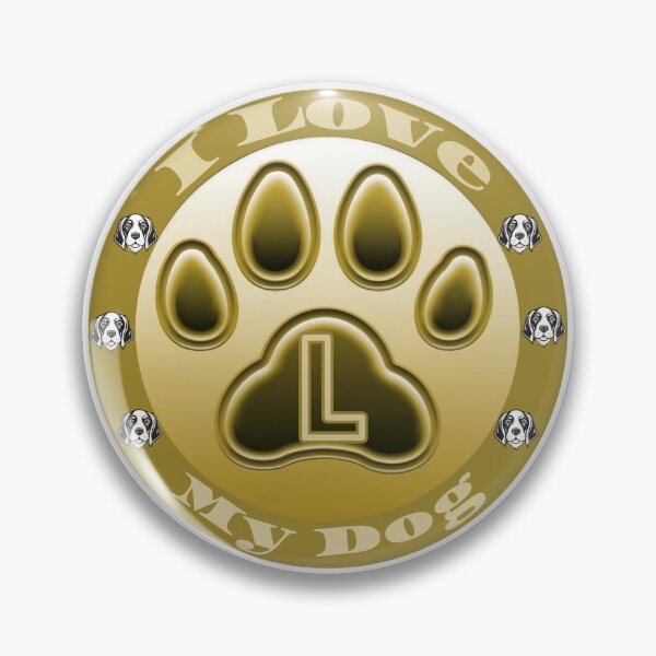 Item preview, Love Dog "L" designed and sold by RAA-Logo-Image.