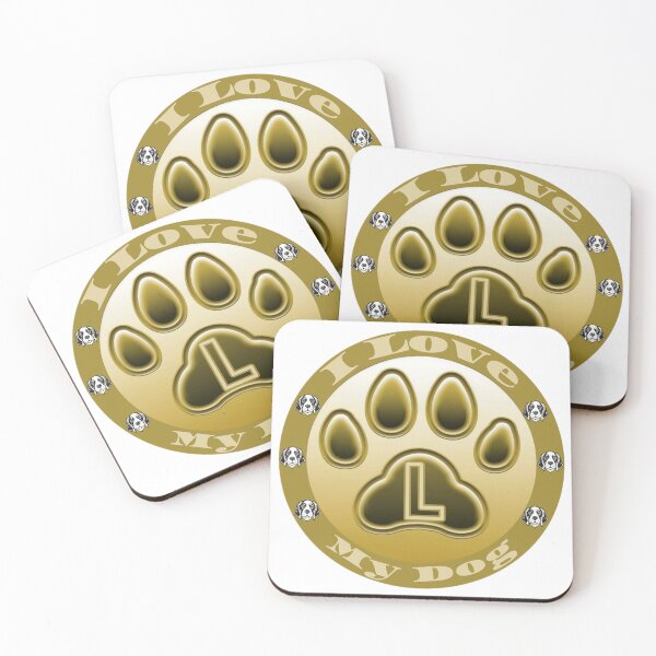 Item preview, Love Dog "L" designed and sold by RAA-Logo-Image.