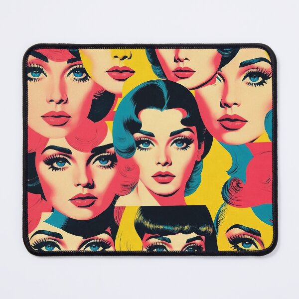 Item preview, Retro Pop Art Women Collage designed and sold by tonymagnerart.