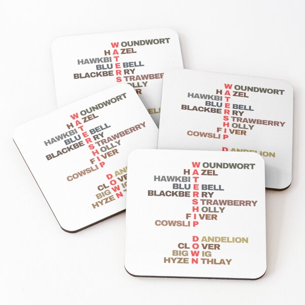 Item preview, Watership Down character names designed and sold by MilkwayJudd.