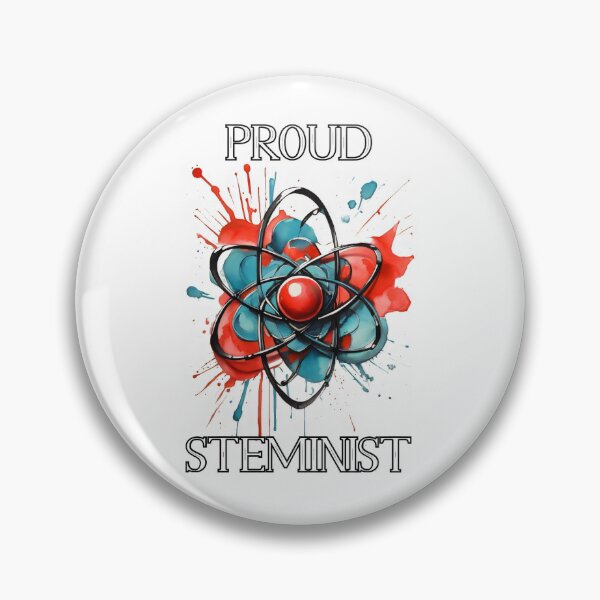 Item preview, Proud STEMinist Atom Graphic designed and sold by MillennialVibe.
