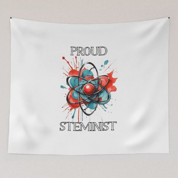 Item preview, Proud STEMinist Atom Graphic designed and sold by MillennialVibe.