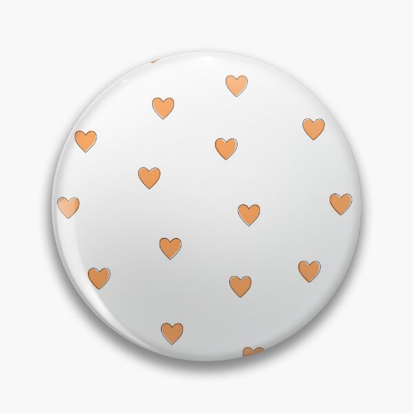 Item preview, Orange Preppy Hearts designed and sold by wonderxwander.