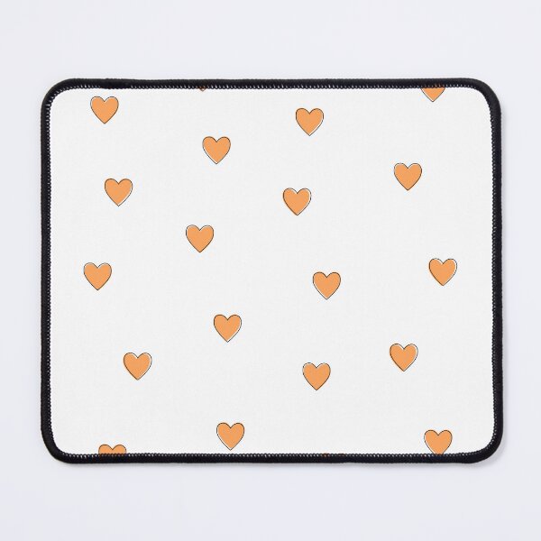 Item preview, Orange Preppy Hearts designed and sold by wonderxwander.