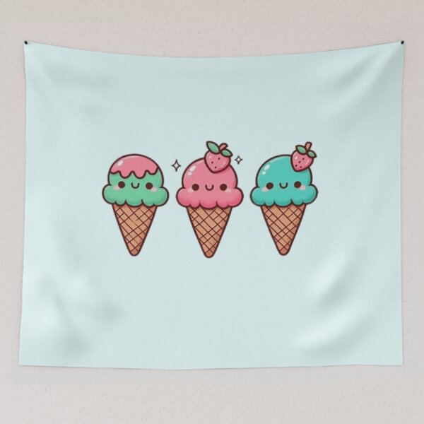 Item preview, Cute ice cream cones designed and sold by Culmika.