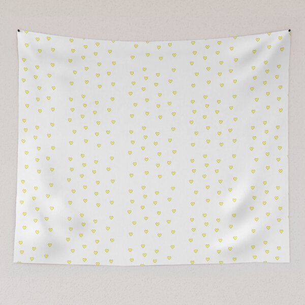 Item preview, Yellow Preppy Hearts designed and sold by wonderxwander.