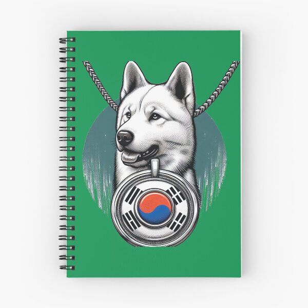 Item preview, Jindo Dog Flag Necklace: Loyalty & Courage designed and sold by PaintMeWorld.