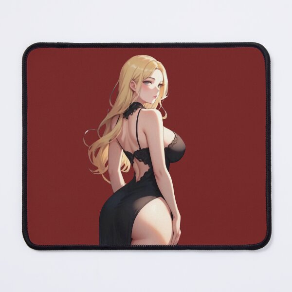 Item preview, Anime Girl in Black Dress designed and sold by 2DBabeHeaven.