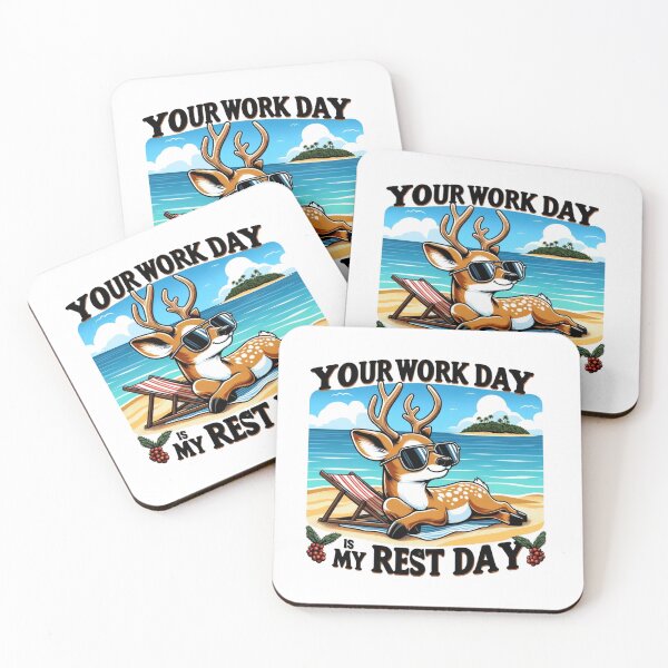 Item preview, Your Work Day Is My Rest Day - Beach  designed and sold by BlueGoldArt.
