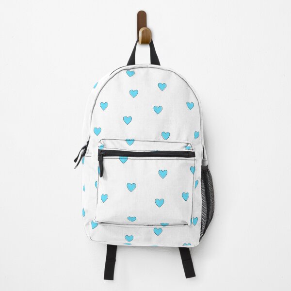 Item preview, Cyan Blue Preppy Hearts designed and sold by wonderxwander.