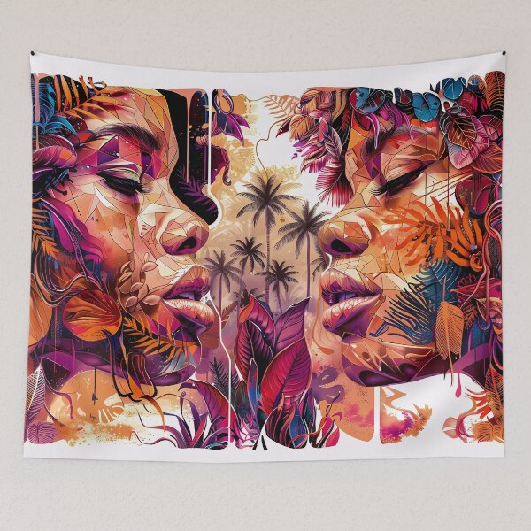 Item preview, Embrace in the Wild: Love Amidst Jungle Whispers designed and sold by TriarArt.