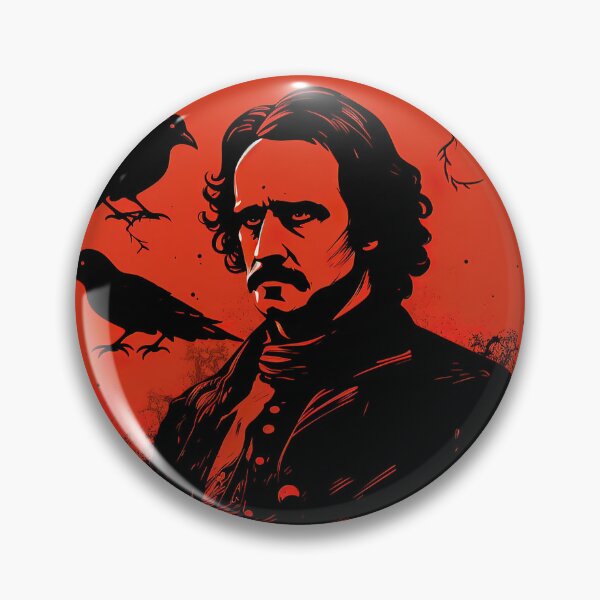 Artikelvorschau, Edgar Allan Poe | Roter Minimalismus entworfen und verkauft von ComicsFactory.