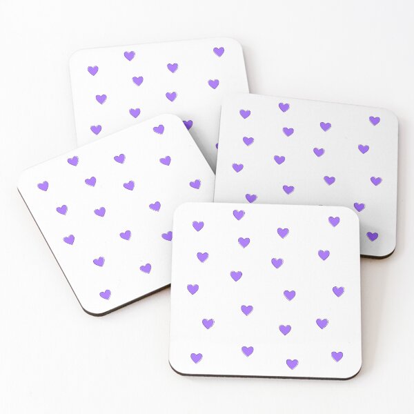 Item preview, Purple Preppy Hearts designed and sold by wonderxwander.