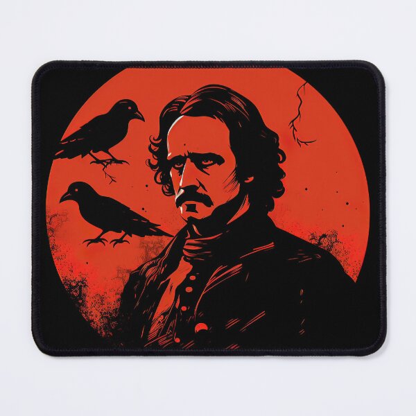 Item preview, Edgar Allan Poe | Red minimalism designed and sold by ComicsFactory.