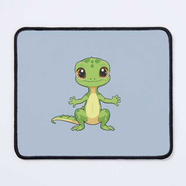 Item preview, cute little Green Gecko Lizard standing designed and sold by Atlantico54.