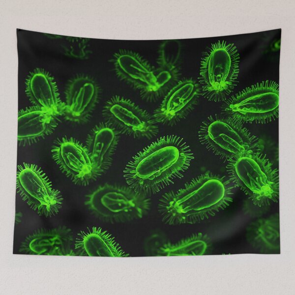 Item preview, Cute Fluffy Neon Green Plankton designed and sold by SassyArtistry.