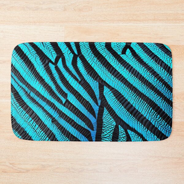 Item preview, Abstract Blue Zebra Skin Pattern designed and sold by TheArtOfPat.