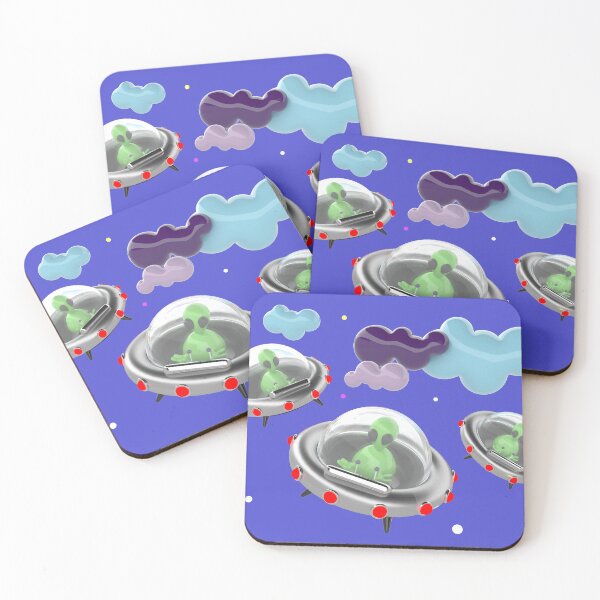 Item preview, Invasion of the green aliens! UFO's with little green aliens in 3D. designed and sold by Webstudio  2Amigos.
