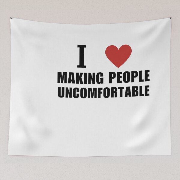 Item preview, I Heart Making People Uncomfortable love designed and sold by ANNINOART ⭐⭐⭐⭐⭐.