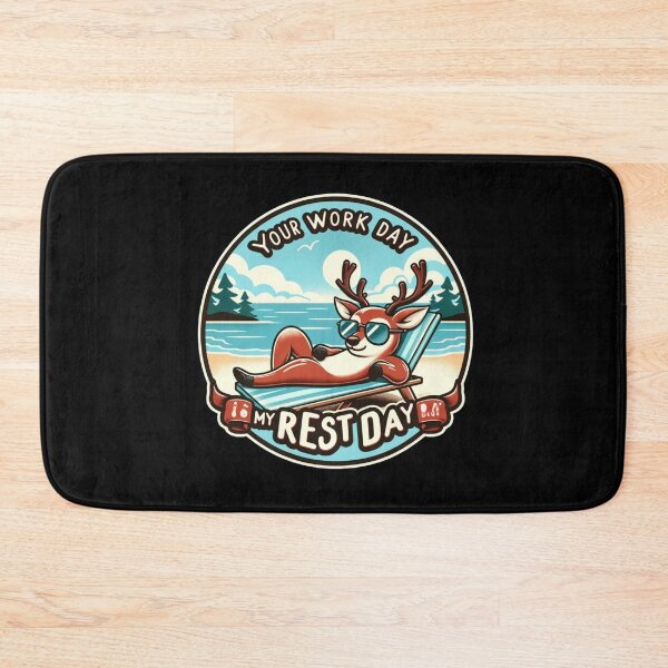 Item preview, Chill Reindeer Beach Day - Your Work Day Is My Rest Day' Summer Tee designed and sold by BlueGoldArt.