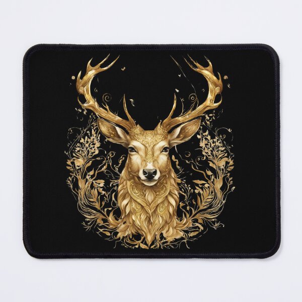 Item preview, gold deer designed and sold by Lunaawga.