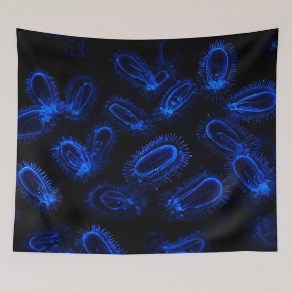 Item preview, Cute Fluffy Dark Blue Plankton designed and sold by SassyArtistry.