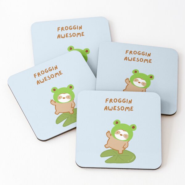 Item preview, Cute Awesome Froggy Sloth designed and sold by theslothinme.