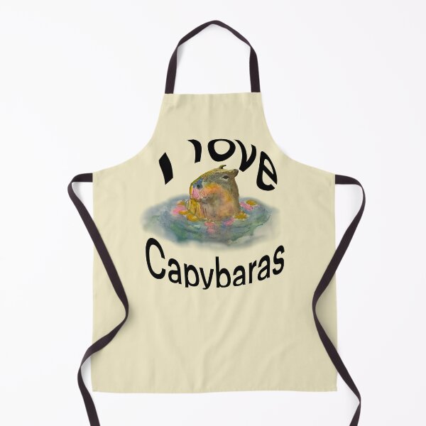 Item preview, I love Capybaras watercolor painting designed and sold by altairaleon.