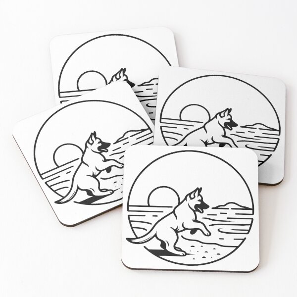 Item preview, German Shepherd Puppy Playing @ the Beach designed and sold by DesignsByKazu.