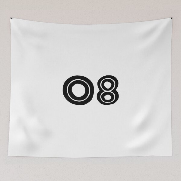 Item preview, 08, eight, black, tribal, african designed and sold by Numbers-Art.