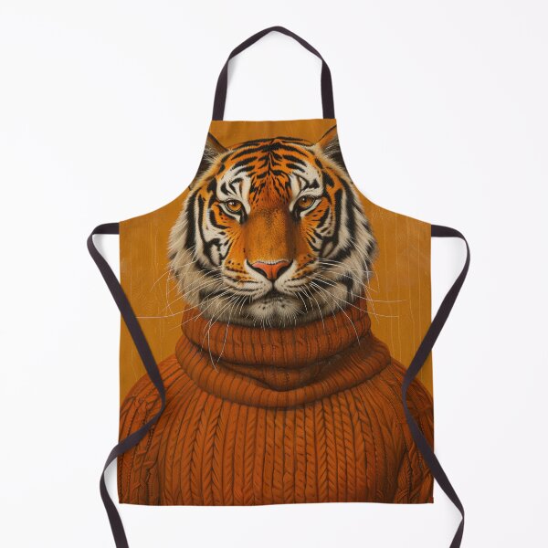 Item preview, Anthropomorphic Tiger in Orange Sweater designed and sold by GloomCompany.