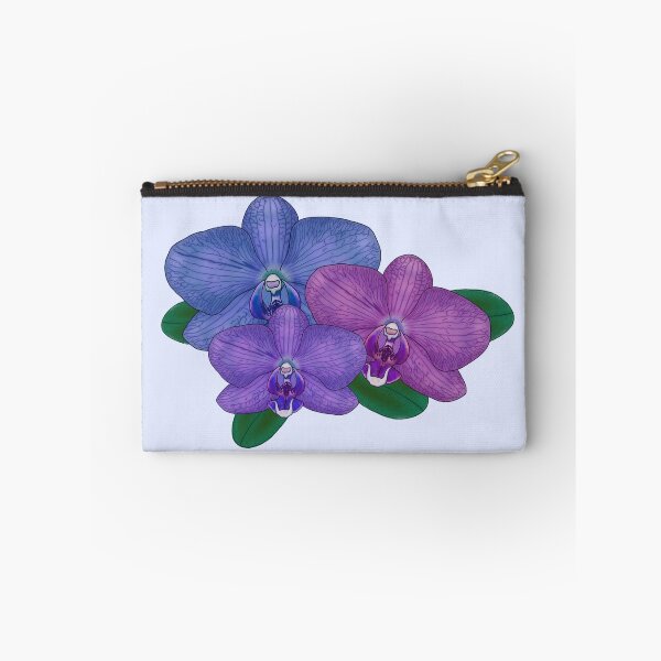 Item preview, Three blue purple orchids flower digital drawing designed and sold by Beardraws18.