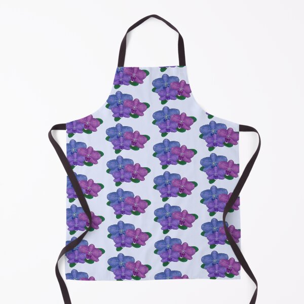 Item preview, Three blue purple orchids flower digital drawing designed and sold by Beardraws18.