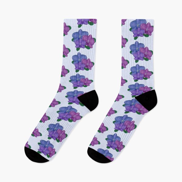 Item preview, Three blue purple orchids flower digital drawing designed and sold by Beardraws18.