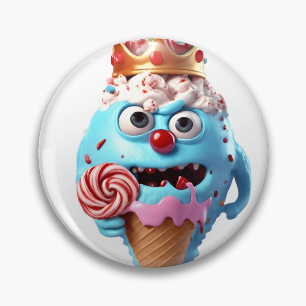 Item preview, A regal ice cream monster with a crown made of caramelized sugar and a scepter of candy cane. designed and sold by mazur301.