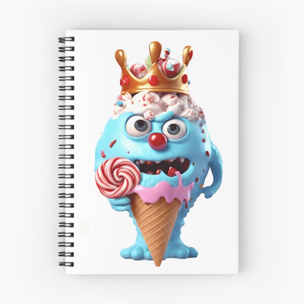 Item preview, A regal ice cream monster with a crown made of caramelized sugar and a scepter of candy cane. designed and sold by mazur301.