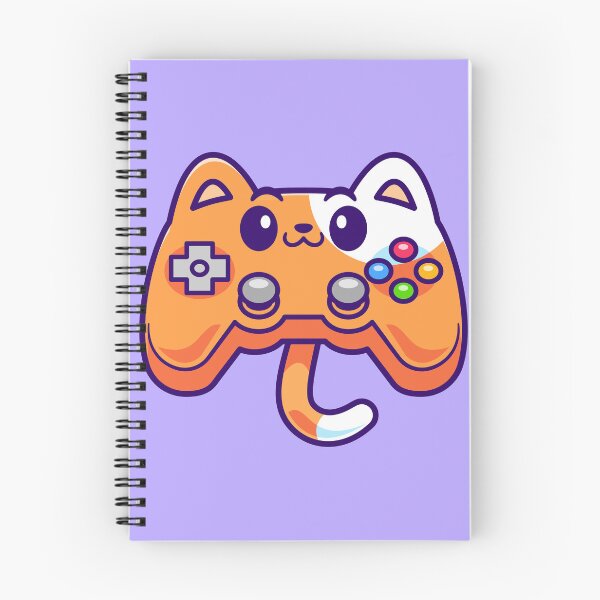 Item preview, Paws and Play: Cute Cat with Gaming Controller designed and sold by hjian8219.