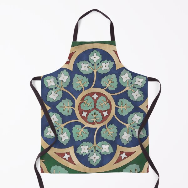 Item preview, Leaf Floral Circle Tile Reproduction designed and sold by MadeByGeeClowes.