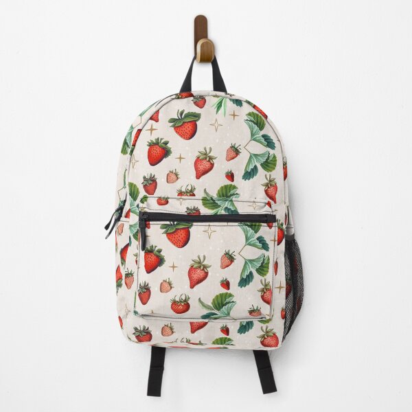 Item preview, Tasty Strawberries and Leafs designed and sold by ButtonBonanza.