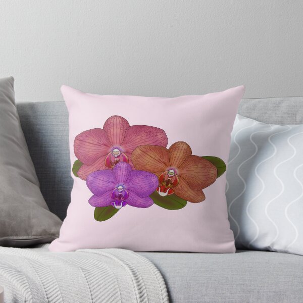 Item preview, Pink yellow purple orchid flower digital drawing designed and sold by Beardraws18.
