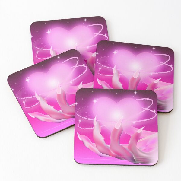Item preview, Aesthetic Pink Neon Hand Holding a Heart Vaporwave designed and sold by whatsupnatsa.