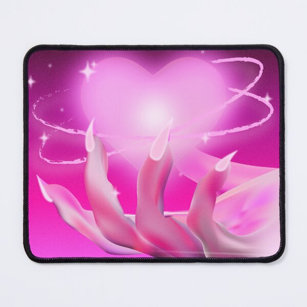 Item preview, Aesthetic Pink Neon Hand Holding a Heart Vaporwave designed and sold by whatsupnatsa.