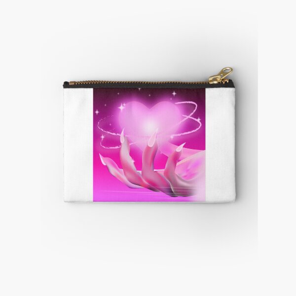 Item preview, Aesthetic Pink Neon Hand Holding a Heart Vaporwave designed and sold by whatsupnatsa.