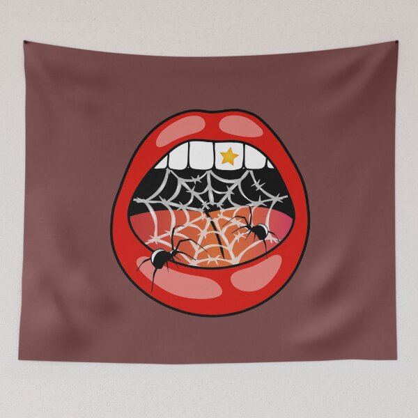 Item preview, RUNAWAY STEPH Design Red Cobweb Charms Mouth Classic designed and sold by RunawaySteph.