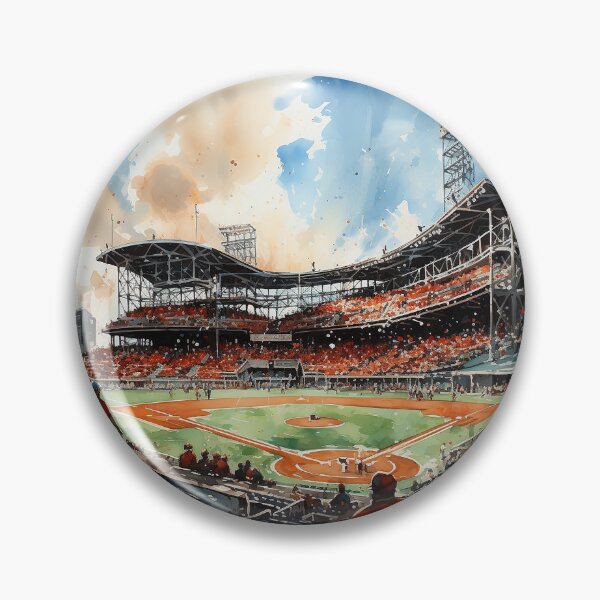 Item preview, Ballpark Beauty - A Packed Baseball Stadium During A Game - Watercolor Art - Landscape Art designed and sold by CastleBySea.